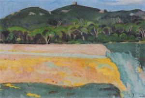 Landschaft Auf Der Insel Porquerolles by Paul Basilius Barth