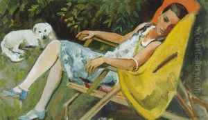 Ruhende Mit Hund Ruhende Mit Hund