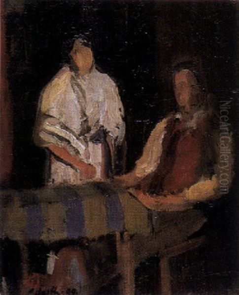 Mann Und Frau Am Tisch - view 1