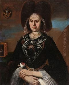Bildnis Einer Frau Im Trachtenkleid