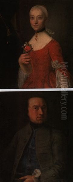 Portrat Einer Frau (+ Herrenbildnis; Gemaldepaar) - view 1