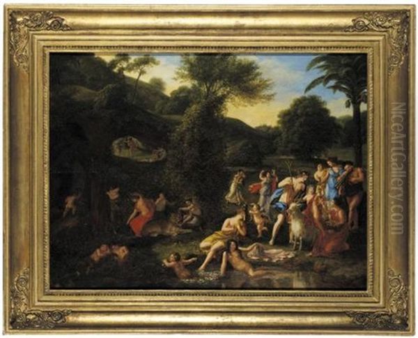 Bacchus With Nymphs In A Classical Garden Landscape (bacchus Mit Nymphen In Einer Klassischen Landschaft) - view 1