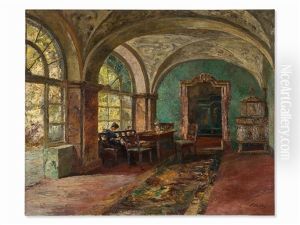 Interior With Lady by Paul Barthel