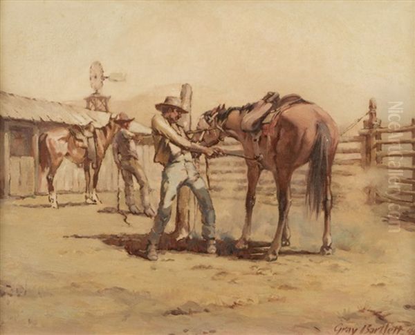 Saddling A Fresh Mount - view 1