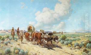 Wagon Train by Gray Phineas Bartlett
