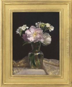 Peonies In Freesia by William H. Bartlett