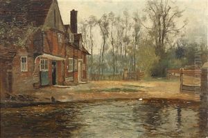 The Duck Pond by William H. Bartlett