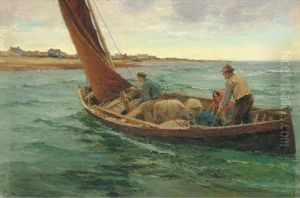 Off To The Fair, Rutland Island by William H. Bartlett
