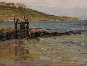 Coastal Scene With Carrageenan Drying Rack