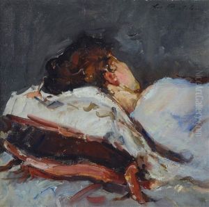 Ragazza Che Dorme by Giovanni Bartolena