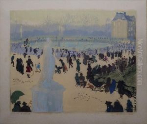 Le Grand Bassin Du Luxembourg by Lucien Adrion