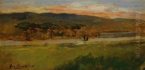 Paesaggio A Campolecciano by Giovanni Bartolena