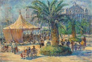 Vue De Cannes by Lucien Adrion