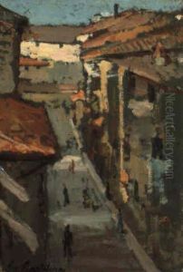 Via Di Livorno by Giovanni Bartolena