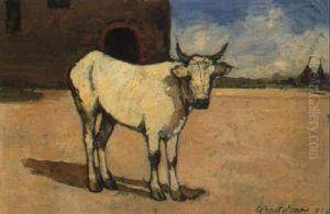Vitellino Bianco by Giovanni Bartolena