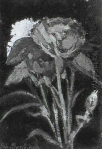 Tre Rose by Giovanni Bartolena