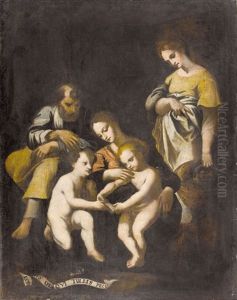 Heilige Familie Mit Johannesknabe