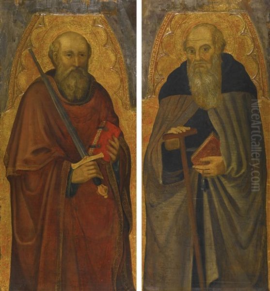 Saint Peter; Saint Anthony Abbot (pair) - view 1