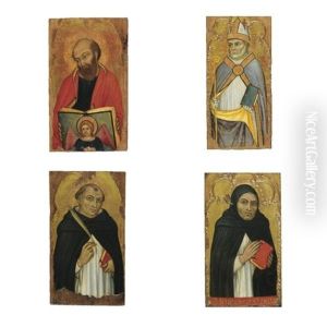 San Matteo (+ 7 Others; 8 Works) by Taddeo Di Bartolo