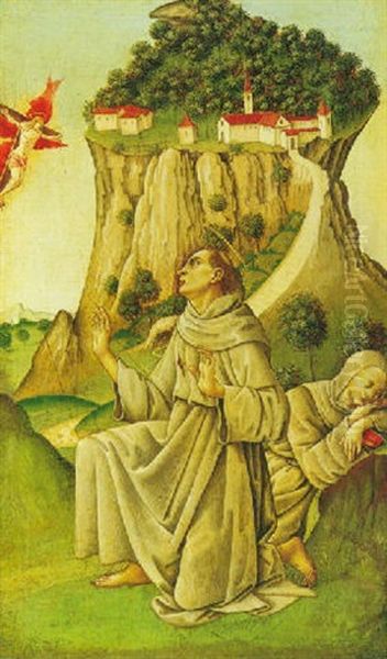 Saint Francis Receiving The Stigmata With Silvester Resting On A Rock - view 1