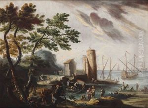 Paesaggio Con Porto E Imbarcazioni Paesaggio Con Porto E Imbarcazioni