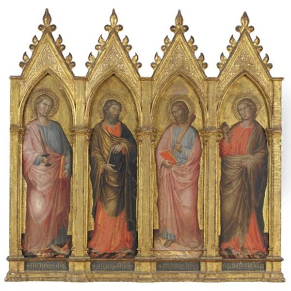 San Simone Zelota; San Giuda Taddeo; San Giacomo Minore; San Filippo (set Of 4) - view 1