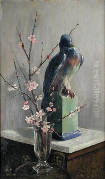 Gilbert Bayes's Pigeon With Almond Blossom - view 1