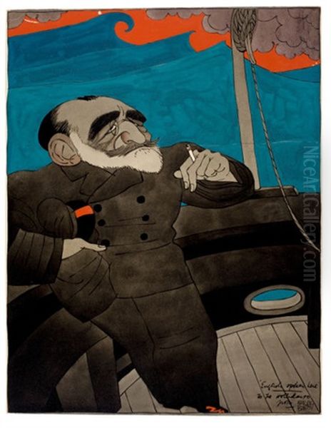 Joseph Conrad, Judge Magazine Illustration, June - view 1