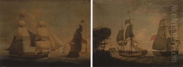 The "stoney Smith" In Two Positions Off A Boat Building Yard - view 1