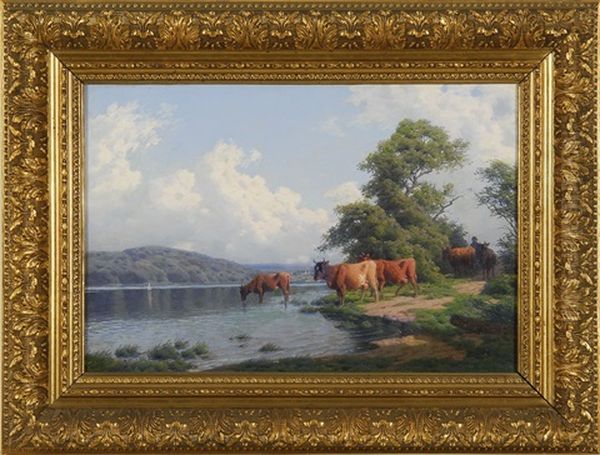 Cattle By The Riverside - view 1