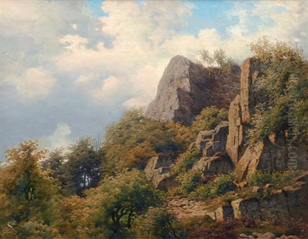 Landscape With Rocks And Trees - view 1