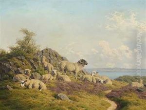 Faregruppe Ved Limfjorden by Carl Frederik Bartsch