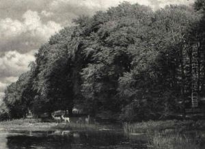 Dyrevildt Ved En S+ I Dyrehavn by Carl Frederik Bartsch