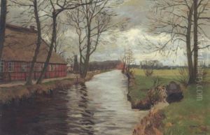 Vorfruhling An Der Wumme Bei Falkenberg by Wilhelm Bartsch
