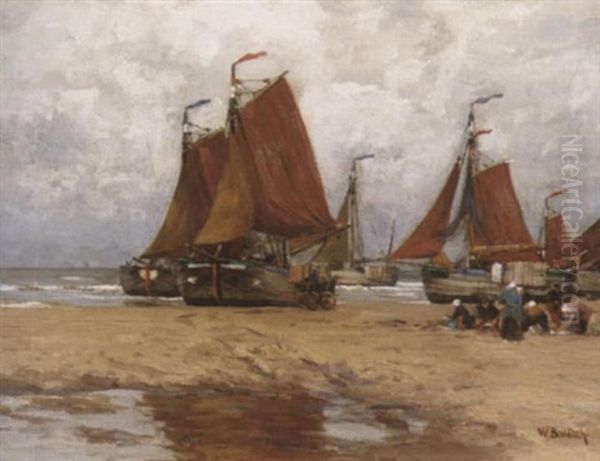 Fischmarkt Am Strand Bei Katwijk - view 1