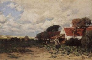 A Woman In A Vegetable Garden
