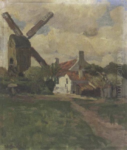 Gehoft Mit Windmuhle In Belgien - view 1