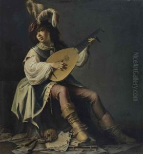 Joueur De Luth by Willem Bartsius