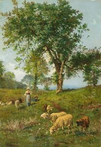 Landschaft Mit Hirten Und Schafen Landschaft Mit Hirten Und Schafen