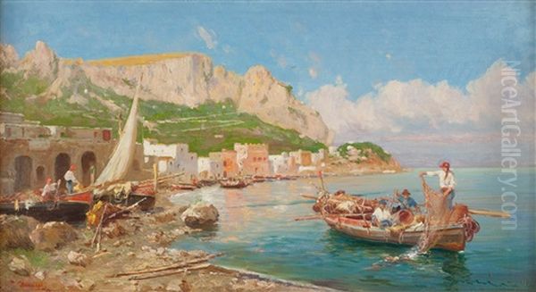 Marina Con Pescatori A Sorrento - view 1
