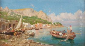Marina Con Pescatori A Sorrento