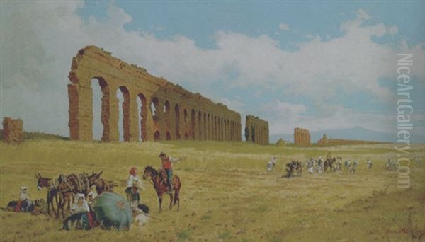 Mietitura Nella Campagna Romana - view 1