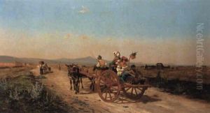 Family In A Cart On The Campagna Family In A Cart On The Campagna