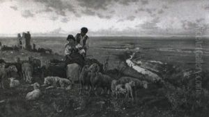 Sheep Herders, Campagna Plains Sheep Herders, Campagna Plains