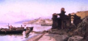 Fishermen On The Bay Of Baia, Naples