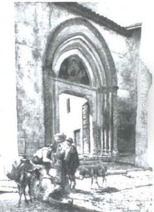 Waiting Outside The Church Gates by Pietro Barucci