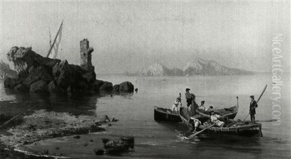 Fishermen Off The Isle Of Capri - view 1