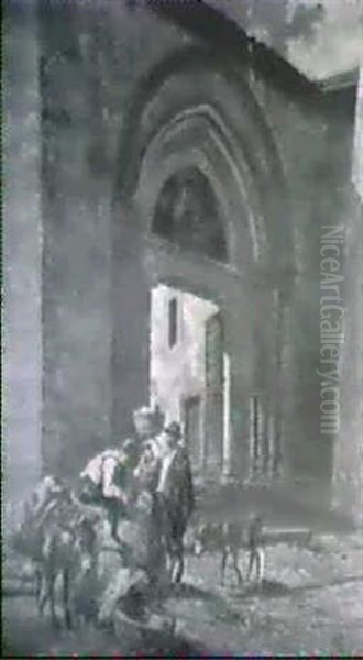 Peddlers At Rest By The City Gate - view 1