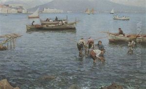 Fishermen In The Bay Of Naples Fishermen In The Bay Of Naples