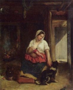 Nursing Mother by Frederick Bacon Barwell